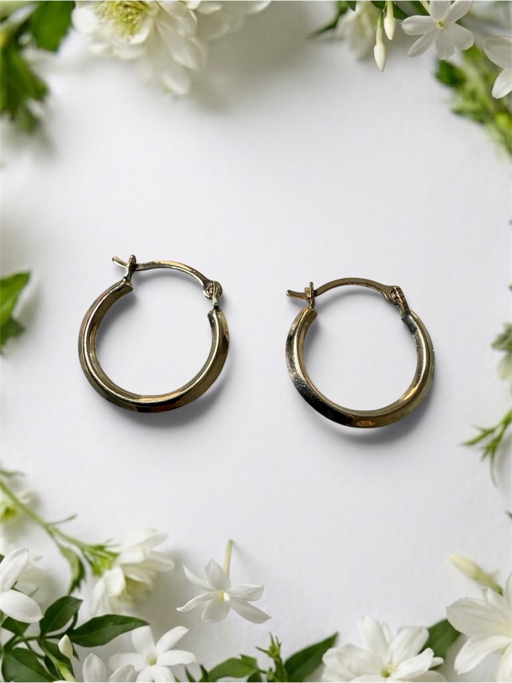 10k Real Gold Hoops